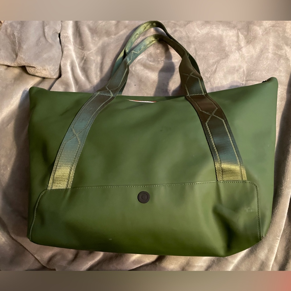 Hunter Green Bag with Orange interior - Picture 2 of 5